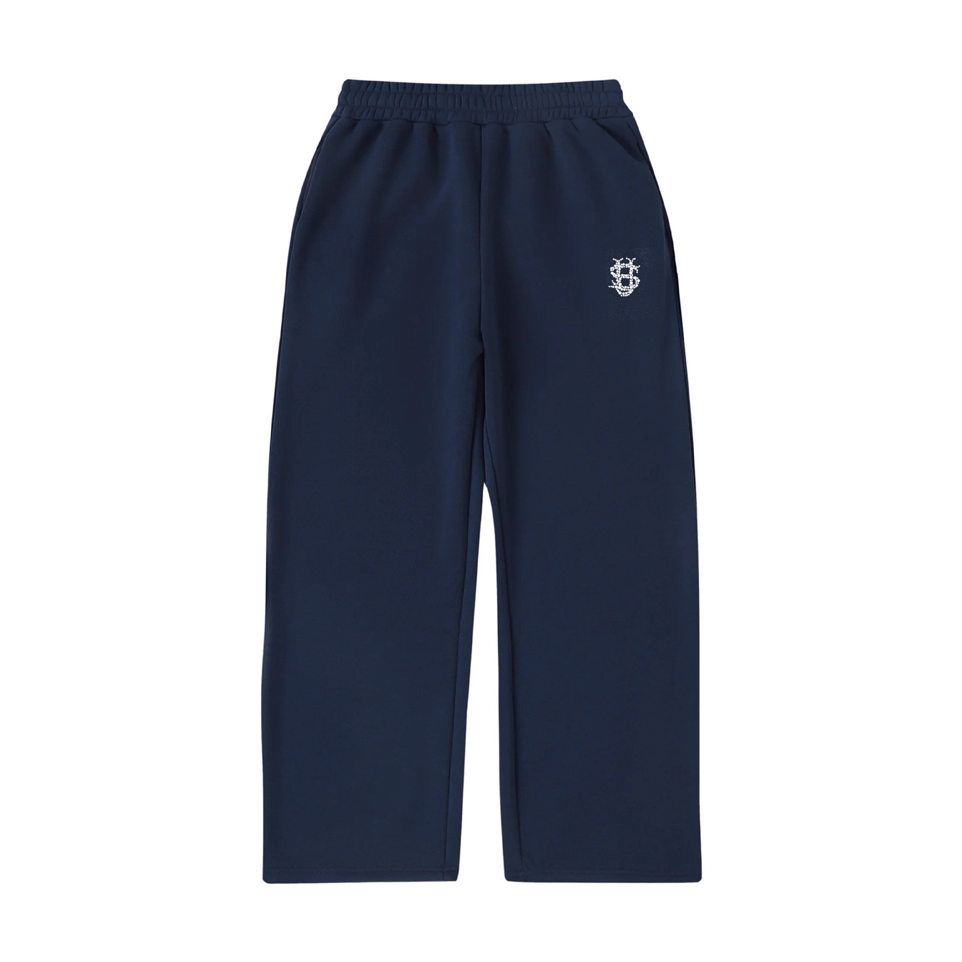 Herrenbekleidung Jogginghose mit besticktem Buchstaben – Frühling Unisex Lockere, lässige Jogginghose mit weitem Bein_voghion.com
