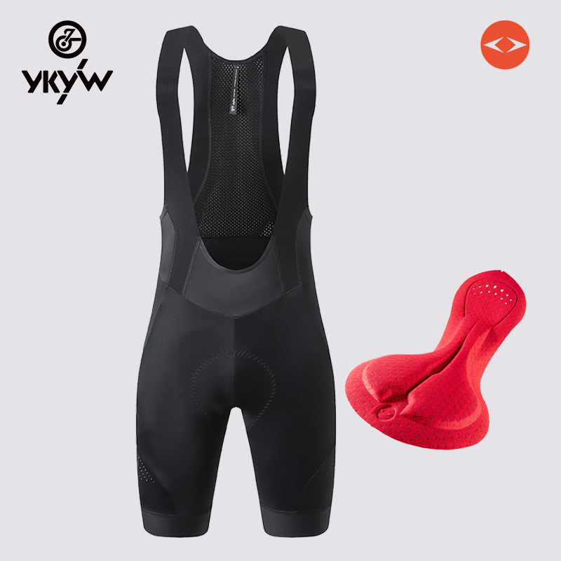 Cross-Border Cycling Bib Shorts for Men, Summer Carvico Fabric Road Bike Double Arrow Pad Professional Cycling Shorts