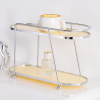 Double-layer table creamy acrylic glass holder, dressing table, kitchen, storage system