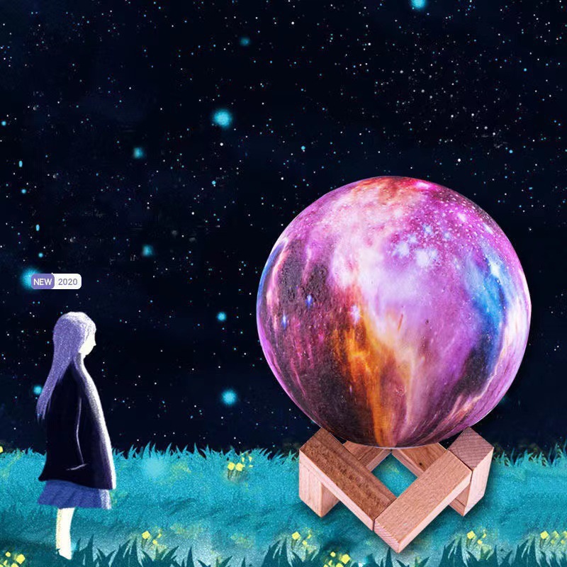 Lámpara de Ambiente de Vinilo con Iluminación Creativa, Lámpara Lunar, Lámpara Planetaria, Regalo de San Valentín, Juguete, Lámpara Decorativa, Luz Nocturna Lunar