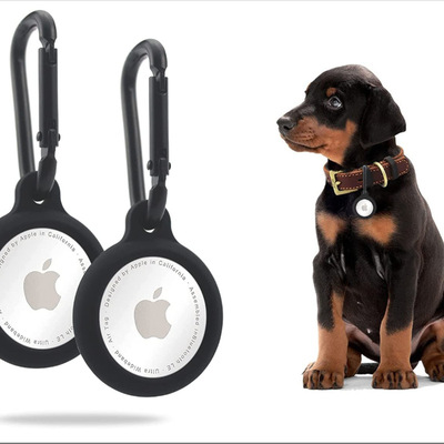 适用苹果airtag定位器壳行李防丢器壳加厚硅胶壳宠物追踪器壳现货|ms