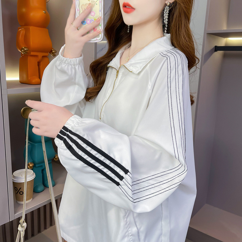 [Calidad de TikTok] espalda bolsa collar especial más tamaño verano delgada protección solar ropa pareja abrigo superior 2023