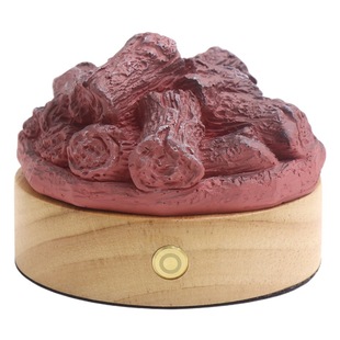 Cross-border bedside desktop decoration night light simulation flame breathing luminous resin campfire atmosphere night light