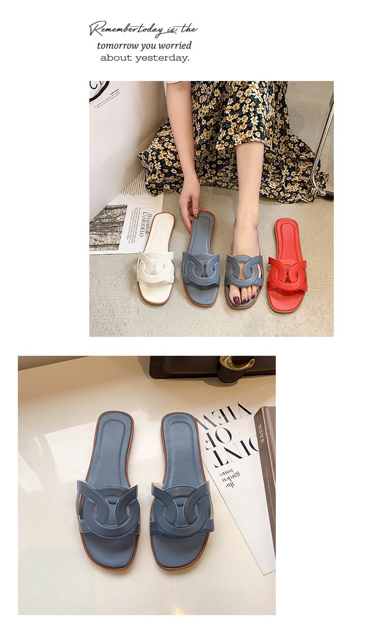 Hausschuhe Damen Sommermode Oberbekleidung 2023 Neue Net Red Beach Sandalen Hausschuhe Mädchen Herz süße Ins Sandalen_voghion.com
