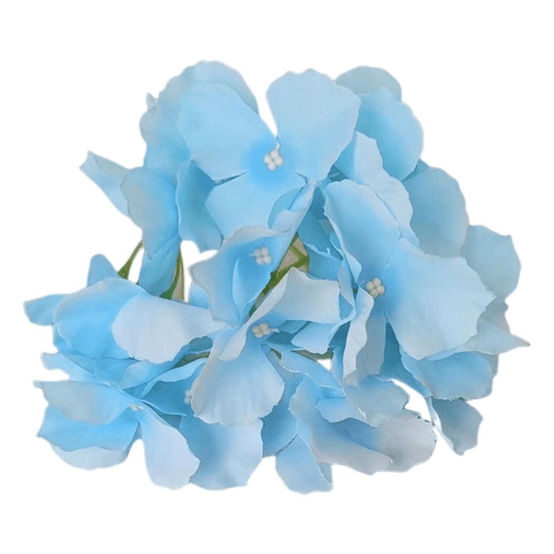 Flor artificial cabeza de hortensia 27 piezas rojo Hortensia boda arreglo de flores vestir accesorios fila de flores Flor de seda flor falsa al por mayor