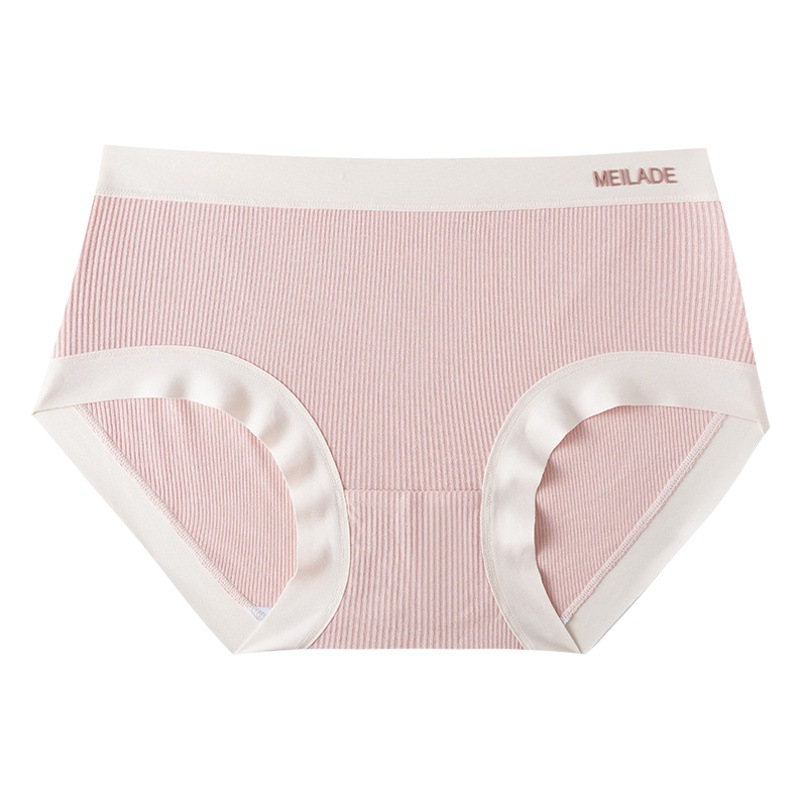 Estilo Maillard nuevo hilo modal Mediados de cintura de las mujeres 7A puro algodón antibacteriano entrepierna pantalones de ropa interior de triángulo de niña