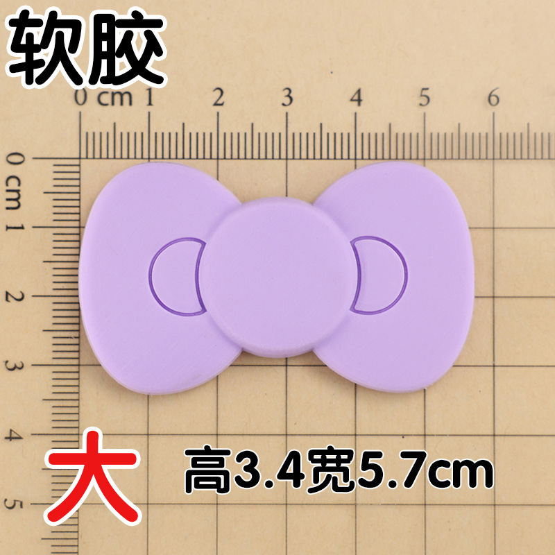 With bow, purple, big, 4x