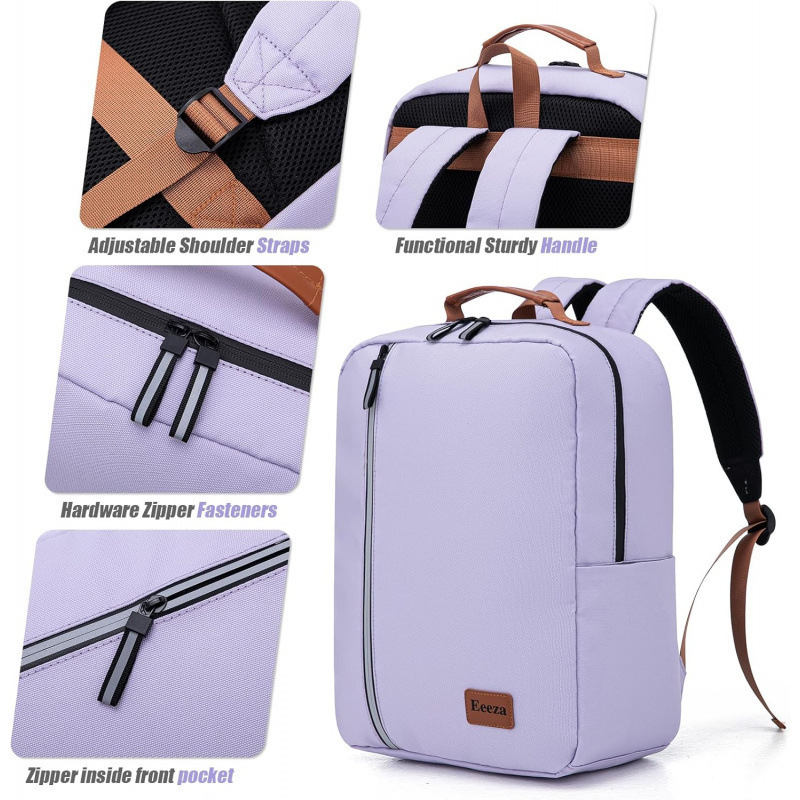 OE Cross-border Purple Simple Laptop Backpack, Portable Backpack, for School and Work OE Cross-border Purple Simple Laptop Backpack, Portable Backpack, for School and Work