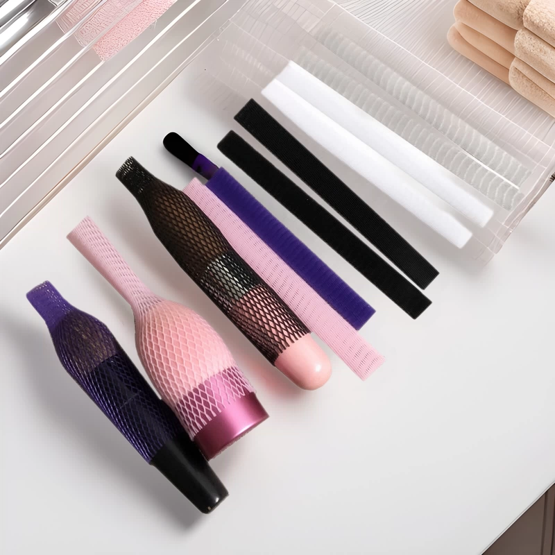 Фабрика почтовые расходы макияж щетка защитная сетка крышка белый PE пластиковая сетка крышка щетка сетка крышка косметическая продукция упаковочная сетка