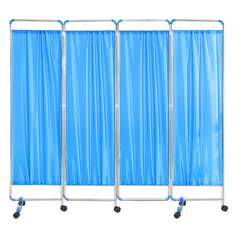 304 stainless steel screen folding screen for hospital care folding screen beauty clinic mobile partition blackout curtain cloth