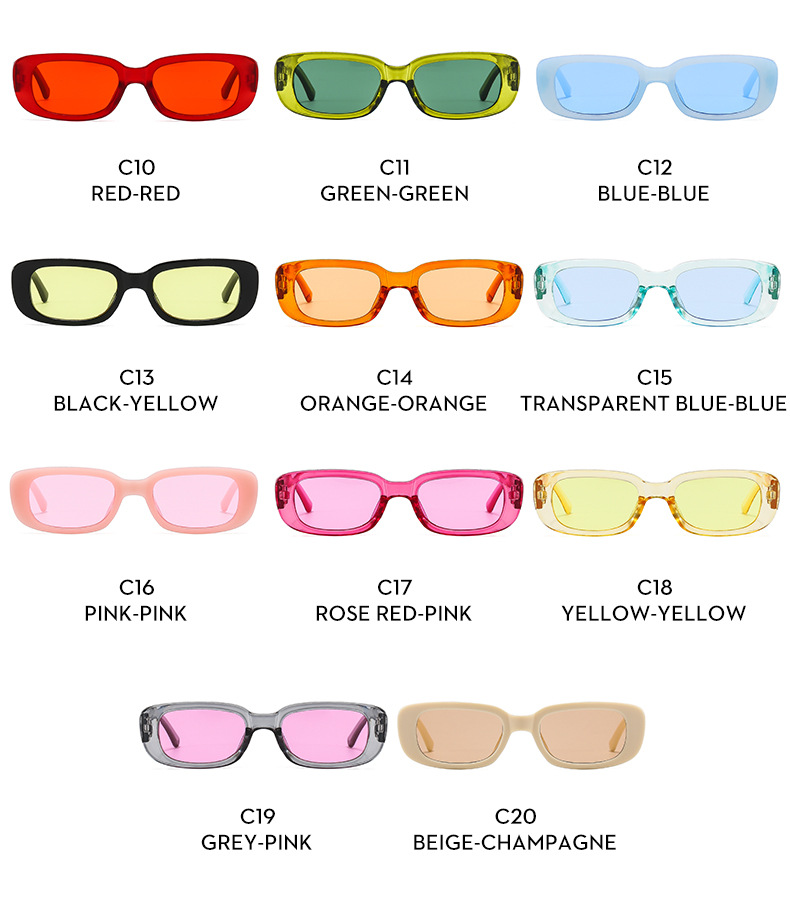45g Weight Full Frame Glasses Structure Sunglasses Classification Ac, UV400 Protection Lens Material Retro Color Block Ac UV400 Protection Square Full Frame Women's Sunglasses