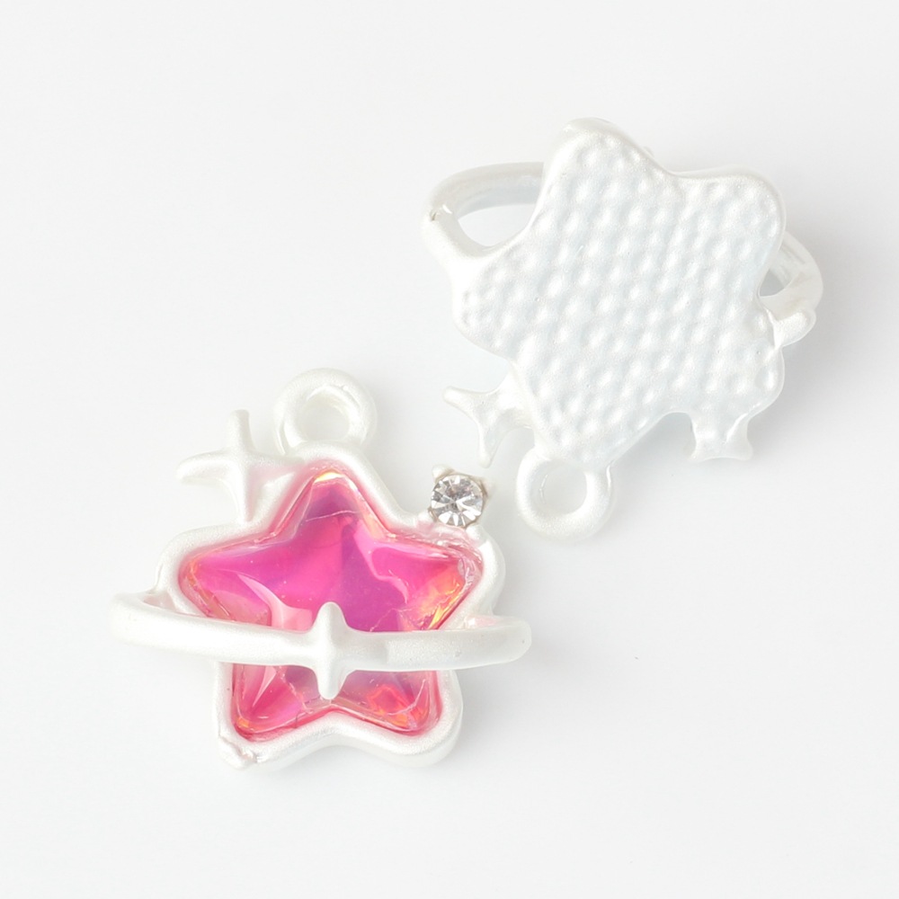 20g Weight Pendant Jewelry Making Type Rhinestones Inlay Material DIY Jewelry Accessories Classification 10 PCS/Package Quantity Alloy Material Star Pattern Plating, Inlay Design Casual, Sweet Style 10 PCS/Package Alloy Rhinestones Star Pendant 7