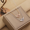 Agile necklace stainless steel, pendant, small design chain for key bag , suitable for import