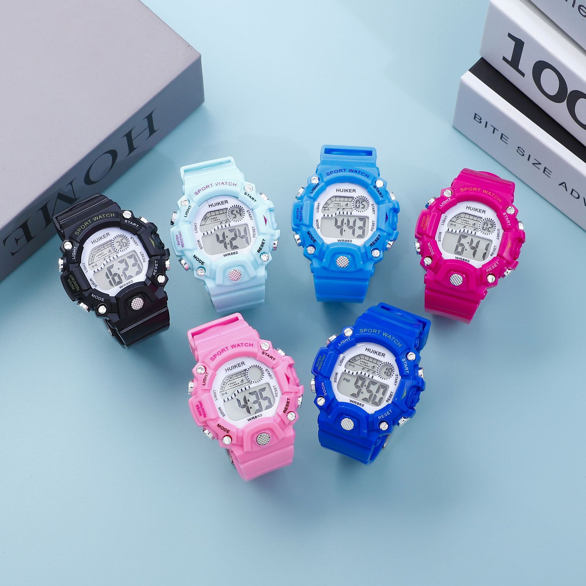 Nuevo reloj de estudiante a prueba de agua para niños y niñas reloj electrónico deportivo impermeable moda para niños LED luminoso venta directa