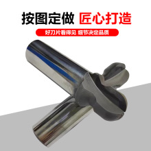 金刚石铣刀压铸铝铜陶瓷石墨铝用钻石球头镜面高光宝石刀PCD切削