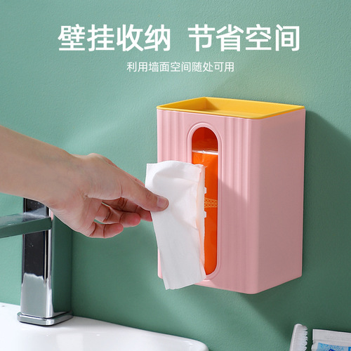 Toilet paper holder without drilling, household adhesive paper towel holder, living room wall-mounted paper towel holder, wall-mounted paper towel holder