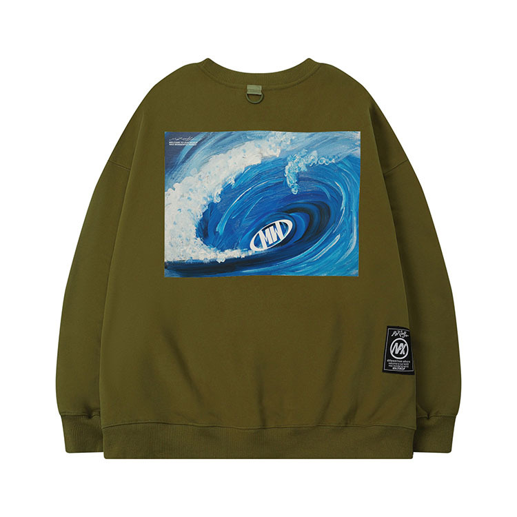 Pull col rond MAXWDF pour homme et femme, ample, style couple, velours épais, style Harajuku B2056J_voghion.com