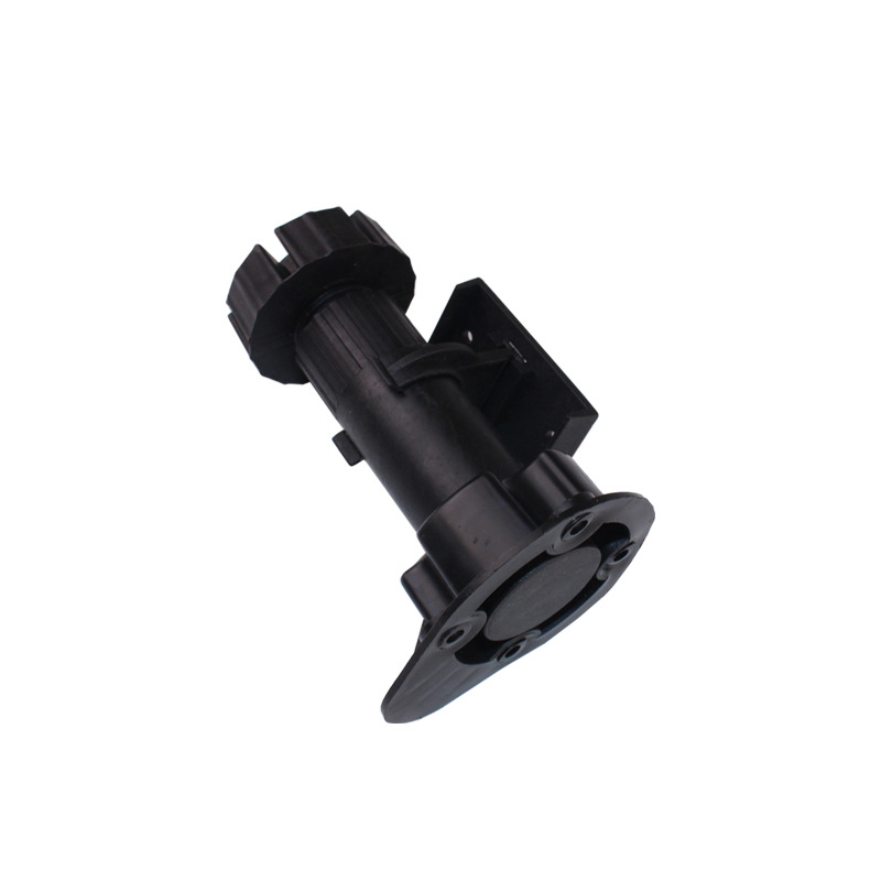 Suministro directo transfronterizo de la venta caliente negro gabinete ajustable pie gabinete de cocina muebles sofá Mesa pierna gabinete de plástico pierna ajustable del gabinete