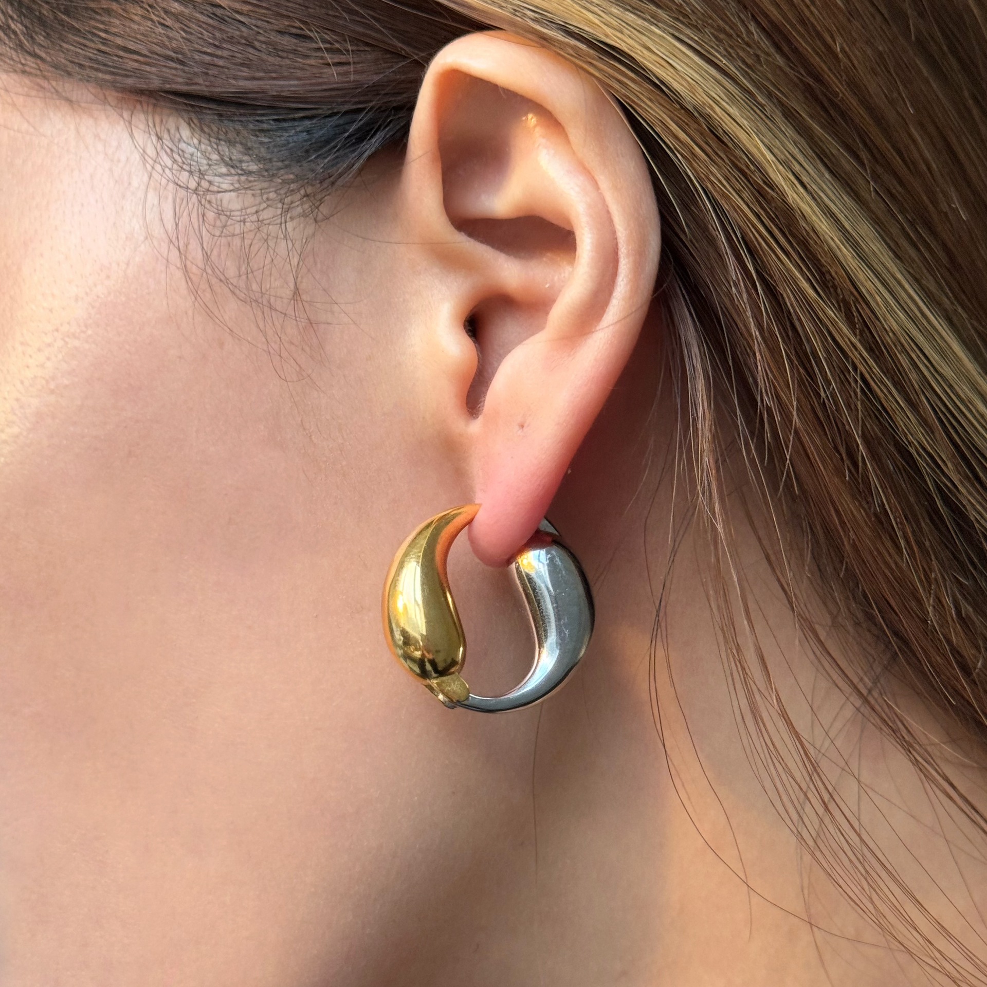 Holiday, Street Occasion 1 Pair Retro Geometric Plating Titanium Steel Earrings