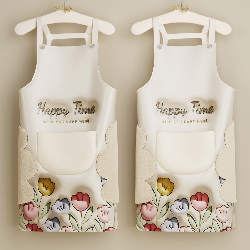 앞치마 주방 가정용 2023 인터넷 유명 인사 새로운 전체 케이터링 작업복 요리 방수 오일 방지 서양식 지울 수 있는 손