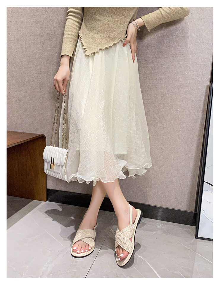 Dép sandal nữ quai chéo mũi tròn hở ngón đế dày phối màu, đế cao 3 cm — Màu Mơ (Dép lê), Màu Mơ (dép), Màu nâu (dép), Màu đen (dép) chi tiết 52
