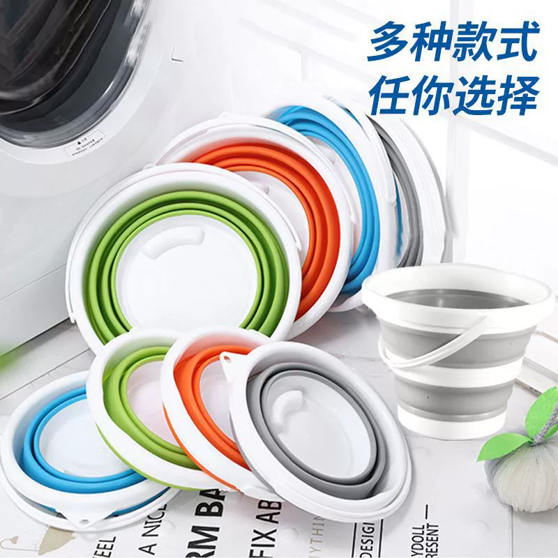 Портативное складное ведро, пластиковое автомобильное ведро, уличная автомойка, дорожное ведро для рыбалки, ведро для мытья ручек, многофункциональное ведро