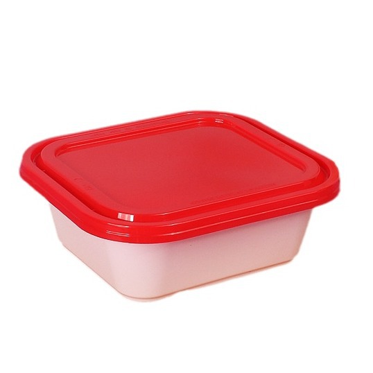 Caja cuadrada desechable de un solo cuadro transparente engrosado caja de comedor de plástico para llevar dulces frescos caja de embalaje con cubierta doméstica
