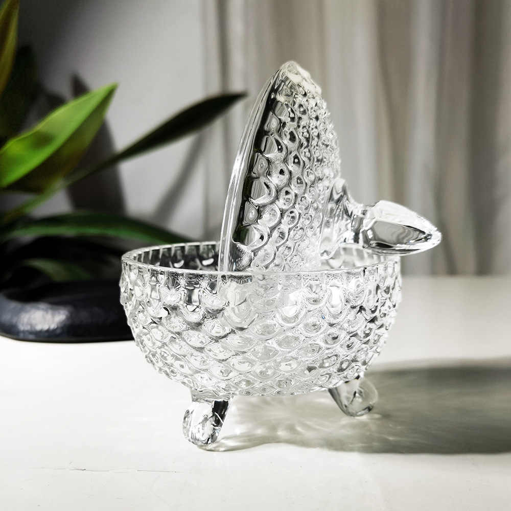 Frasco de vidrio transparente para el hogar, recipiente de almacenamiento de vidrio, caja de almacenamiento, frasco de azúcar de Amazon, joyero, sellado y conservador de frescura