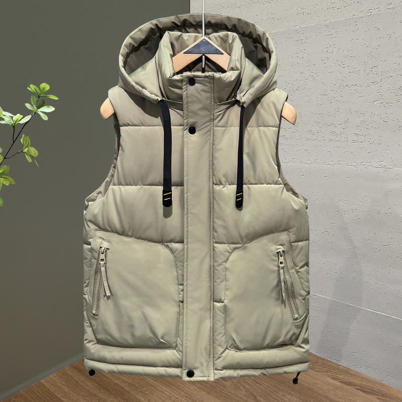 Men's cotton vest for autumn and winter, Korean style, trendy, large size, cross-border, thickened, workwear vest, women's jacket with logo print