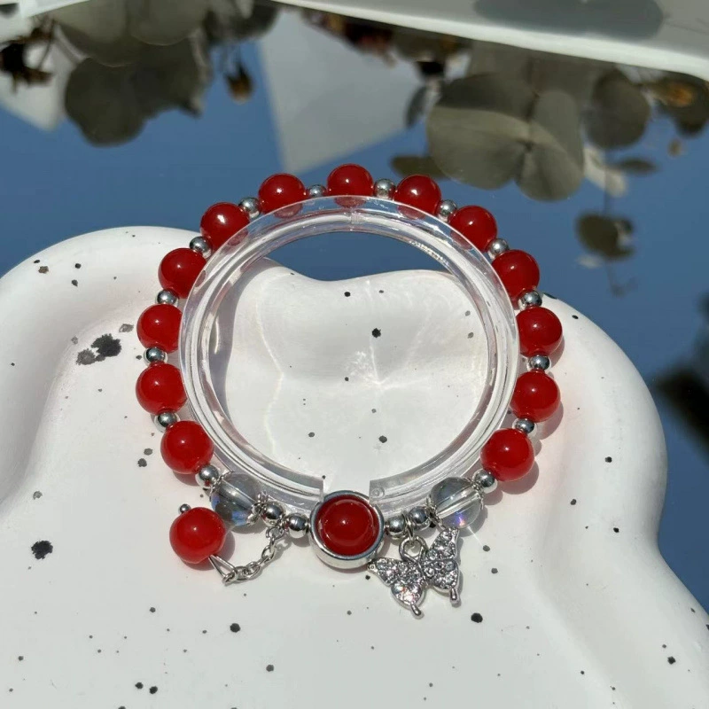 Jingdezhen ceramic bead bracelet, handmade, elastic, gift boxed (OPP)