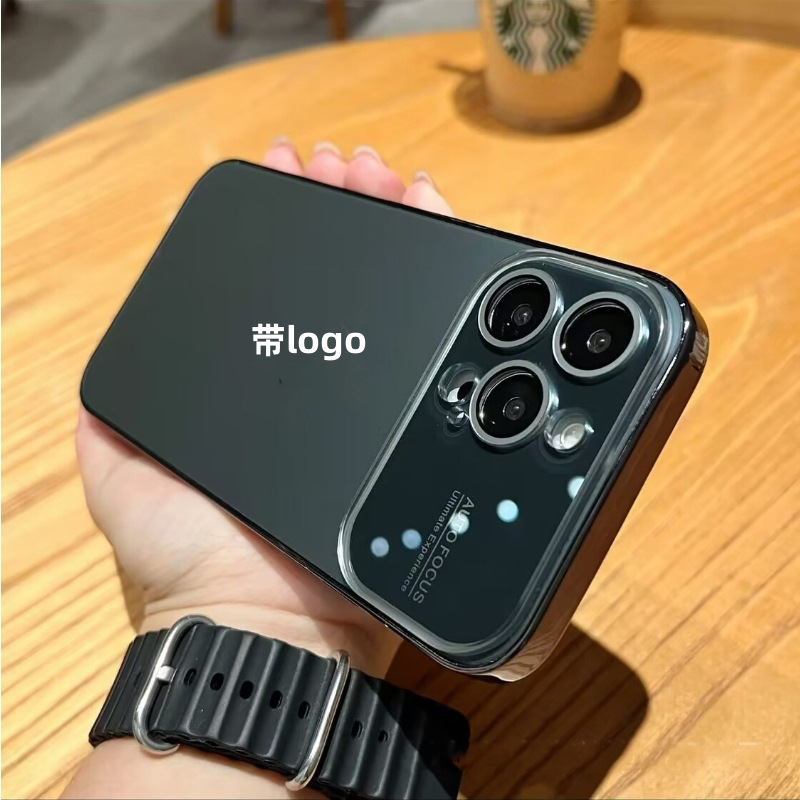 iPhone16PRO携帯電話ケース、電気メッキオリジナルカラービッグウィンドウゴーグル、Apple 15つや消し落下防止ハードケースに適しています。|undefined