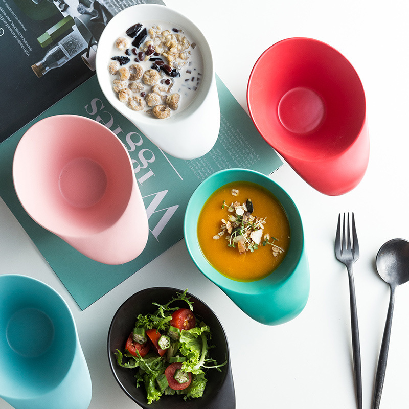 Creative Hotel Tableware, Special-Shaped Ceramic Bowls, Nordic Ins Style Restaurant Salad Bowls, Flavor Dishes, Household Products Wholesale Creative Hotel Tableware, Special-Shaped Ceramic Bowls, Nordic Ins Style Restaurant Salad Bowls, Flavor Dishes, Household Products Wholesale