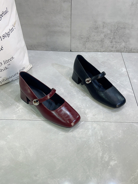 French vintage thick-heeled Mary Jane women's shoes 2025 autumn new…