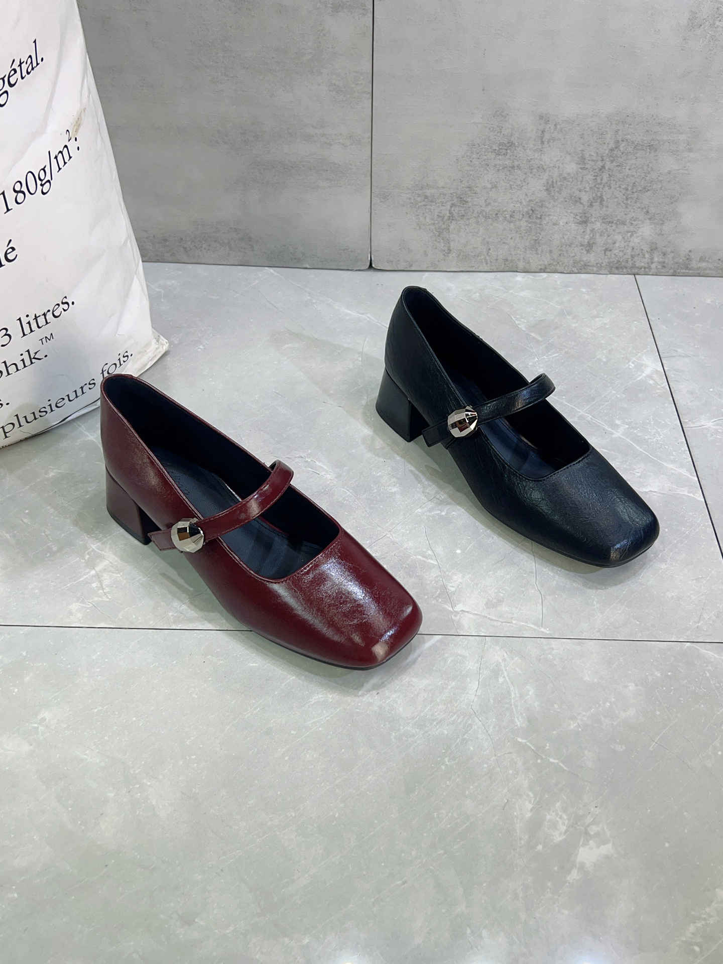 French vintage thick-heeled Mary Jane women's shoes 2025 autumn new…
