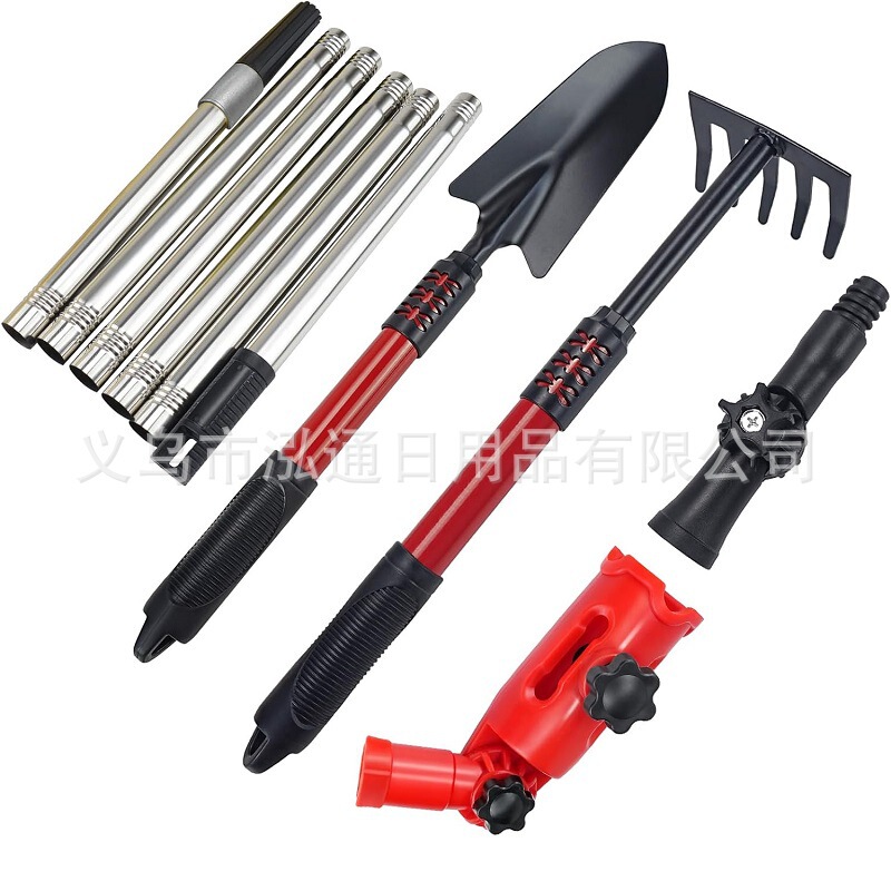 Cross-Border Multi-Angle Gutter Cleaning Tool with Non-Extending Pole to Conveniently Remove Ground Roof Leaves Tool Set