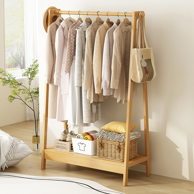 percha de ropa simple de piso vertical percha de ropa doméstica de dormitorio para almacenar y organizar percha de ropa tipo A percha de sombrero