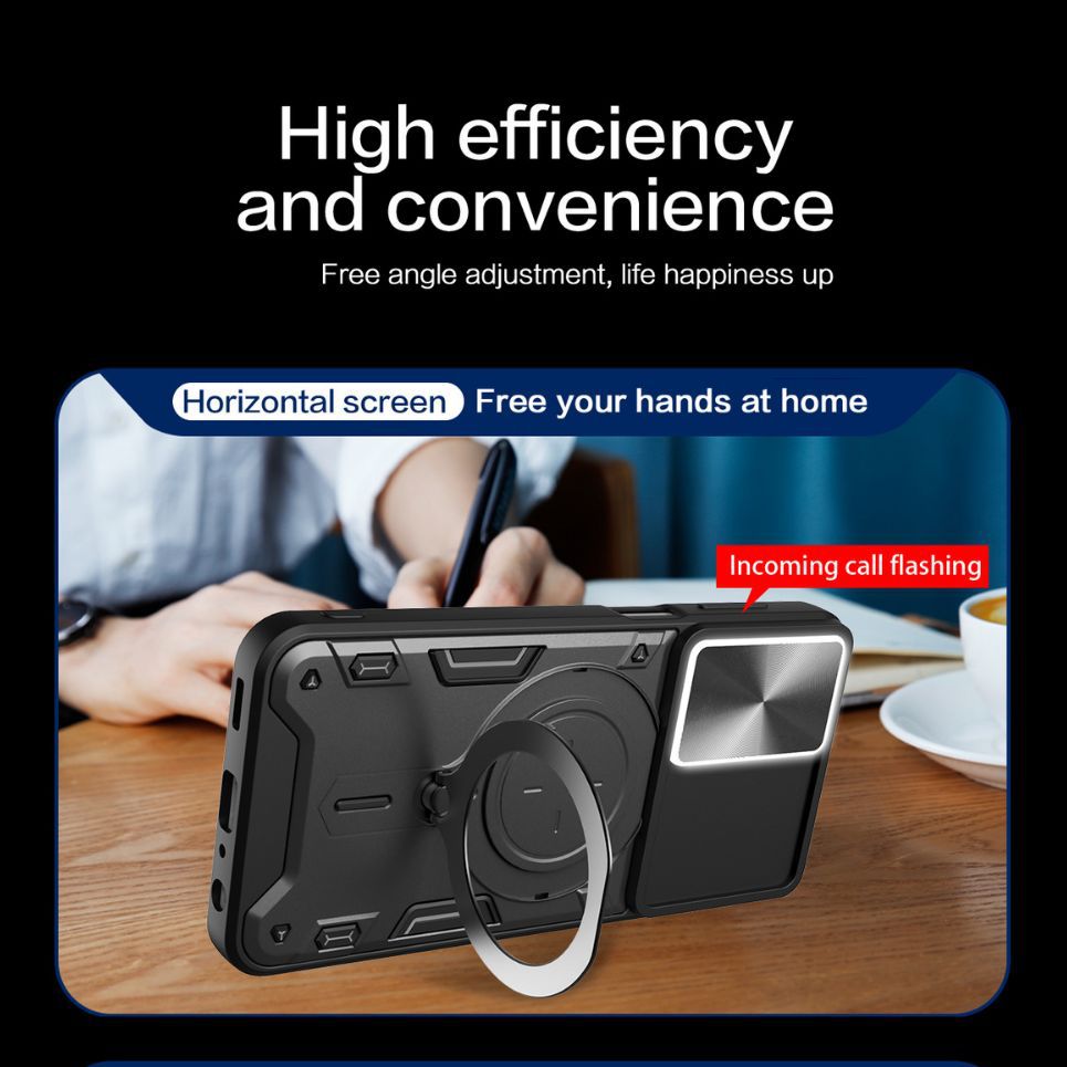 Jiashang ventana corredera para VIVO X100 PRO T1 Pro caja del teléfono móvil V29E V25 V27 soporte de succión magnética