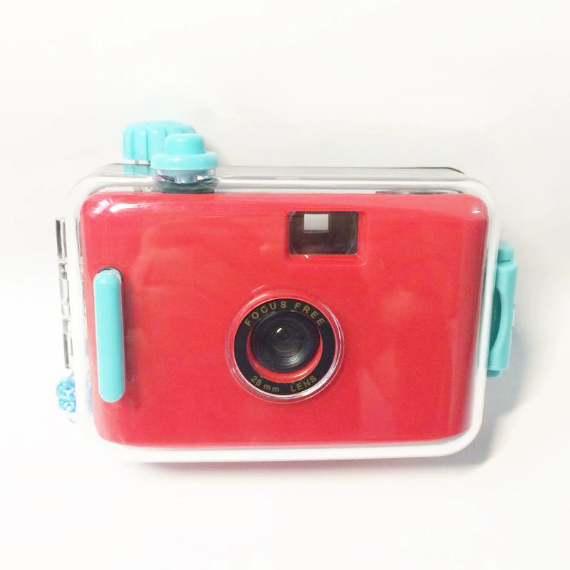 Red protective sophisticated camera for students, 35mm, Birthday gift