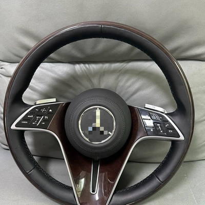 Suitable for Mercedes steering wheel modification and upgrade, multi-color mahogany assembly, Maybach Butterfly new model-221 mahogany