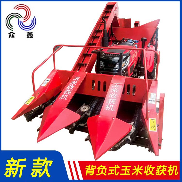 青储玉米收获机单缸车带2行玉米收获机茎穗兼收玉米收割机自走式