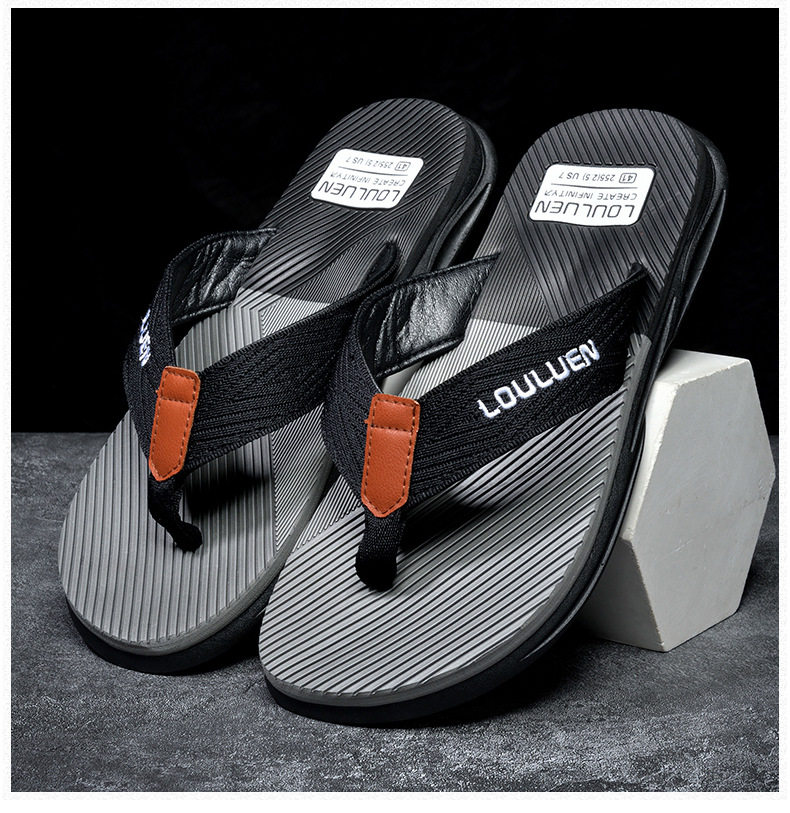 New Wave Casual Hausschuhe, Strandsandalen mit Clip-On-Füßen, rutschfeste weiche Sohle, tragbar, Sommeroberbekleidung, Herren_voghion.com