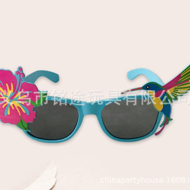 Gafas de fotografía hawaiana de verano gafas de bola de vacaciones gafas de fiesta de bola hawaiana