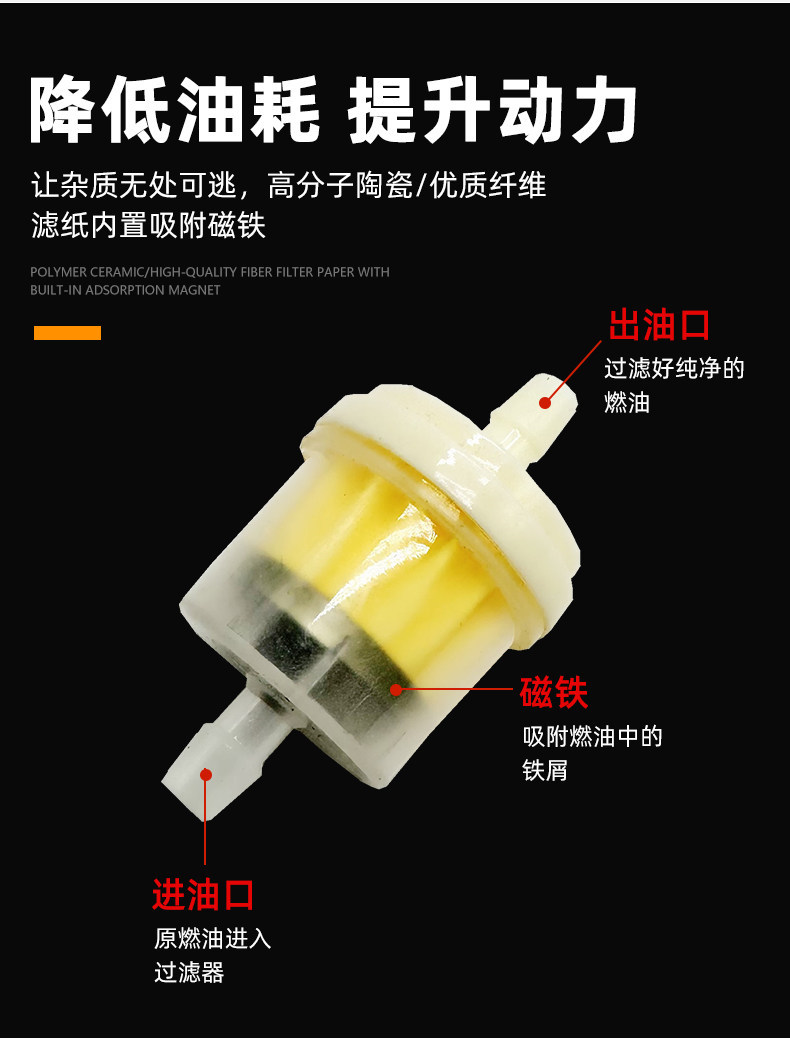 Motorcycle filter, gasoline pipe filter element, gasoline filter fuel pipe, motorcycle carburetor, oil cup