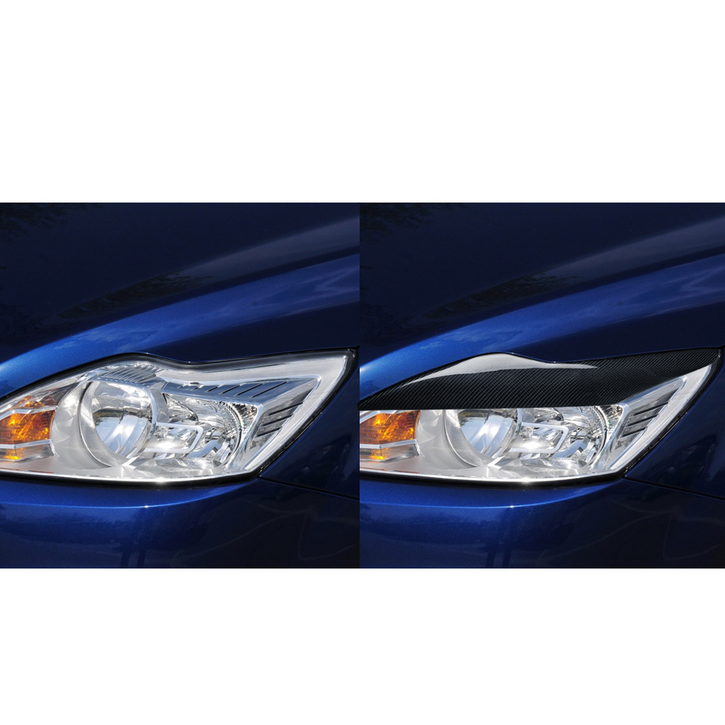 Suitable for 09-11 Ford Focus carbon fiber modified eyebrow eyebrow headlight decorative strip lamp eyebrow patch