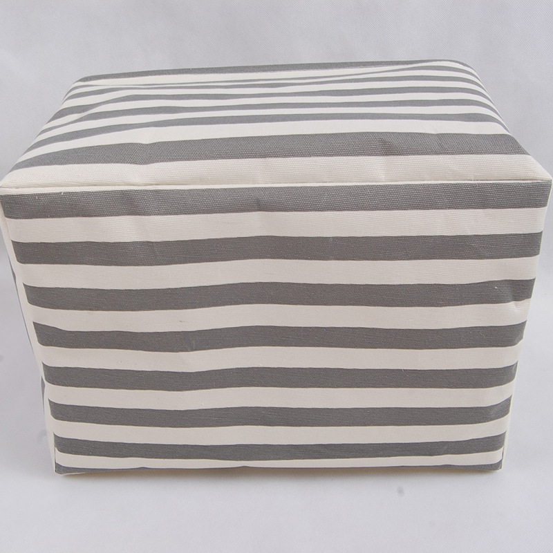 帆布收纳筐宿舍卧室脏衣篓带提手大容量杂物收纳筐厂家供应