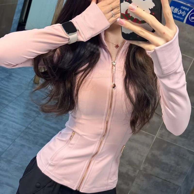lulu原标Define立领夹克金拉链瑜伽服上衣健身服长袖外套女修身款|undefined