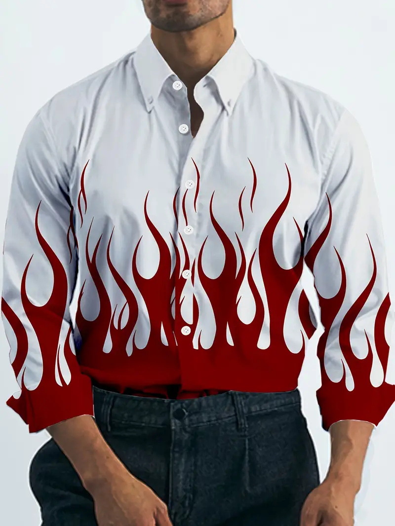 Camisa de botón de solapa de manga larga minimal unisex de alta calidad 2024 blusa suelta de otoño para hombre MB12