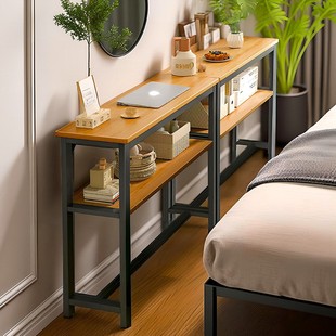 Narrow Table Against the Wall, Bedside Table, Storage Cabinet, Storage Cabinet Behind the Sofa, Bedside Narrow Gap Long Table