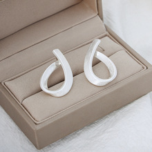復古高級感耳環2022年新款潮韓國氣質輕奢拉絲耳針設計感小眾耳飾