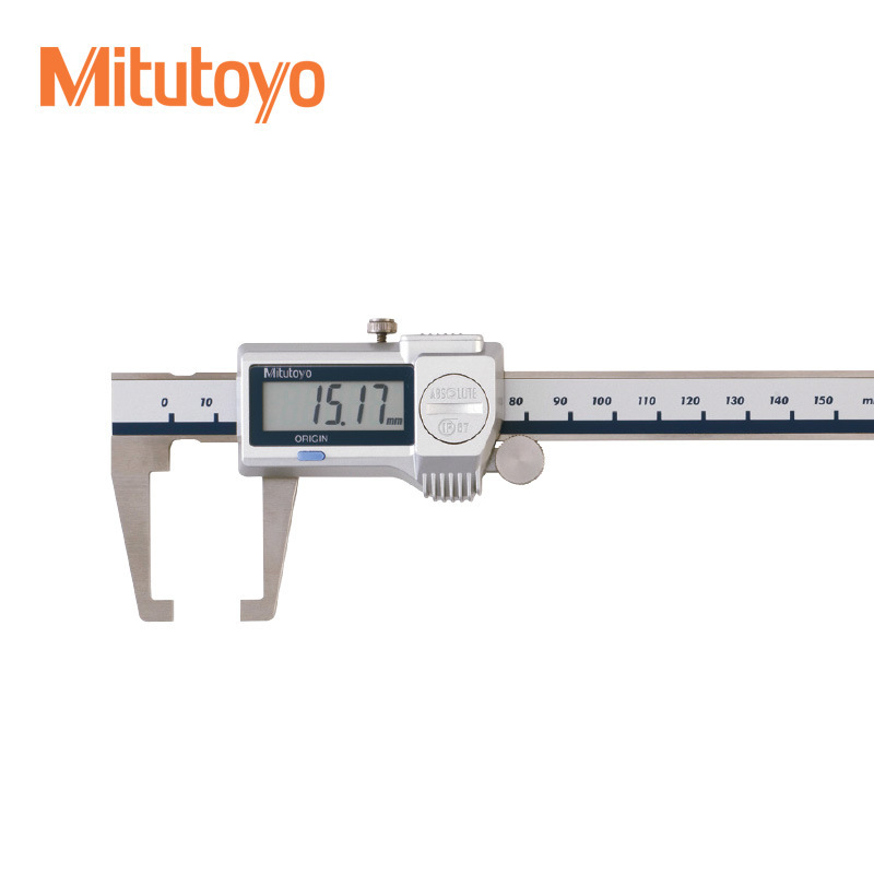 日本三丰异形卡尺0-150mm 573-651-20数显外凹槽卡尺外沟槽卡尺